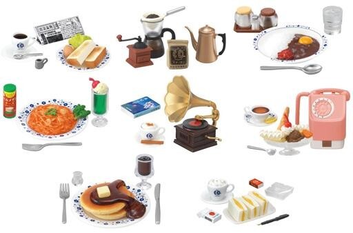 中古トレーディングフィギュア 全8種セット 「ぷちサンプルシリーズ 街角のレトロ喫茶店」