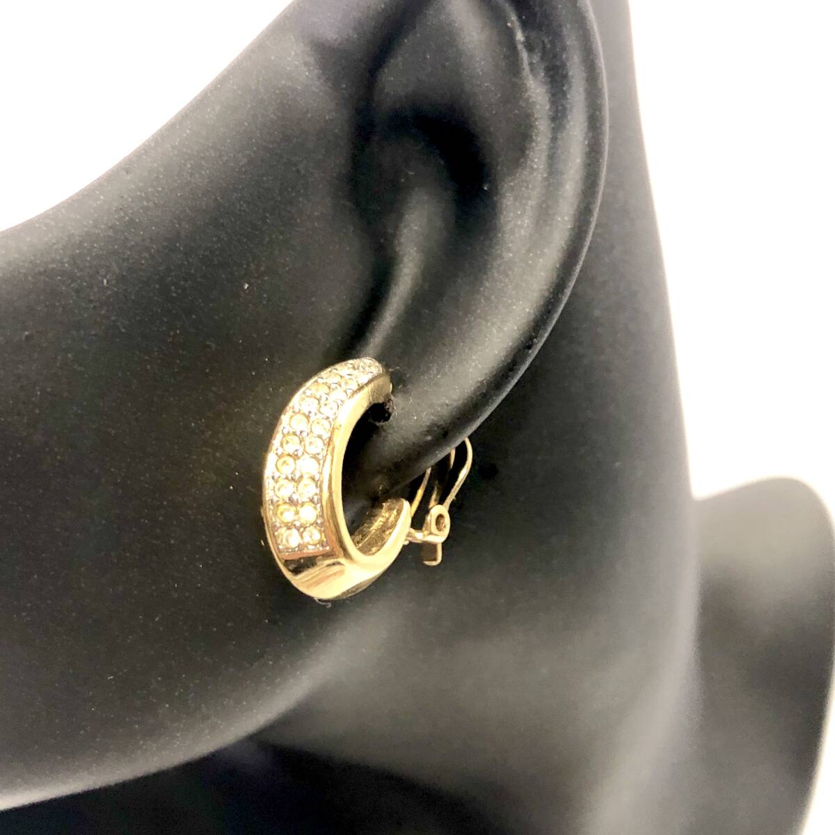 GIVENCHY ジバンシー ジバンシィ イヤリング ラインストーン ゴールドカラー アクセサリー