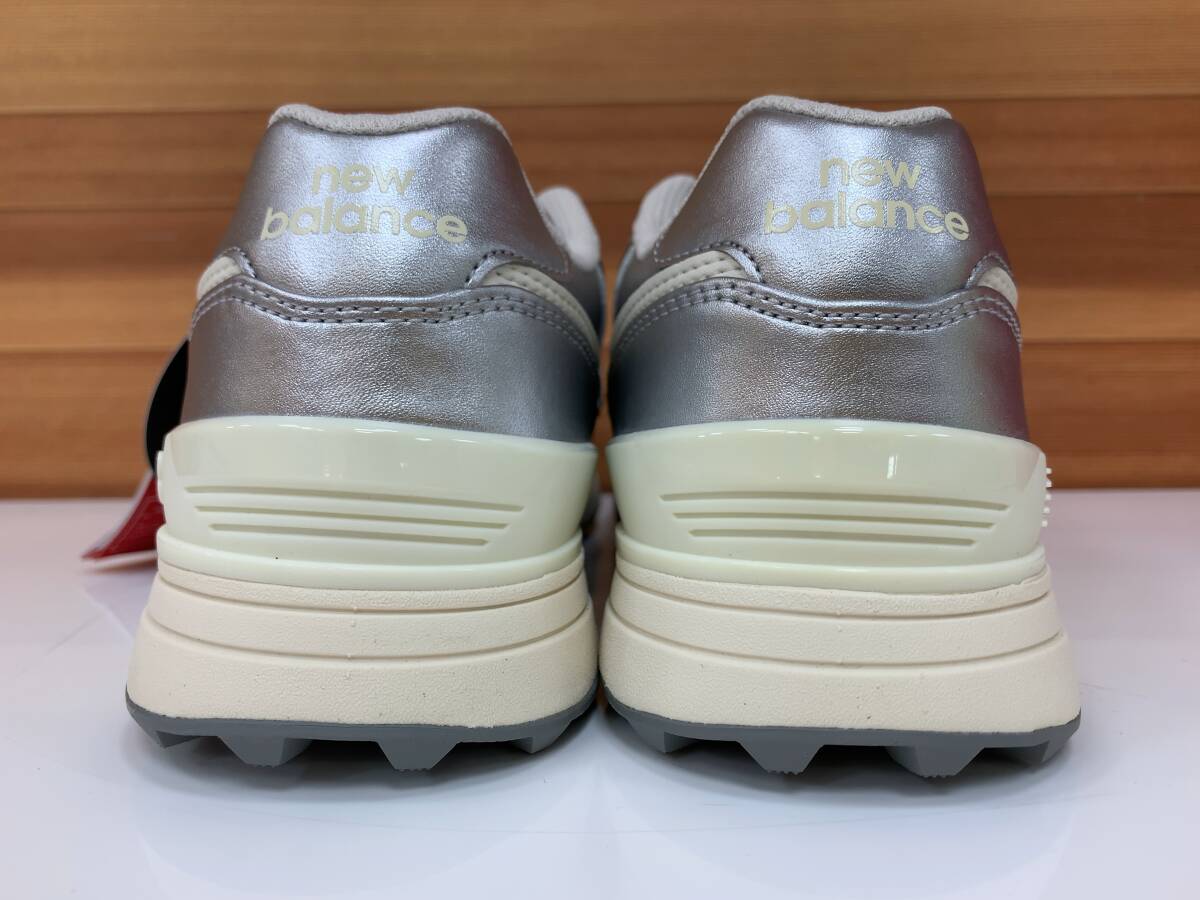 【未使用】NEW BALANCE ニューバランス WGBS996Z スパイクレス シルバー系 ダイヤル式 ゴルフシューズ 23.5cm レディース I241219