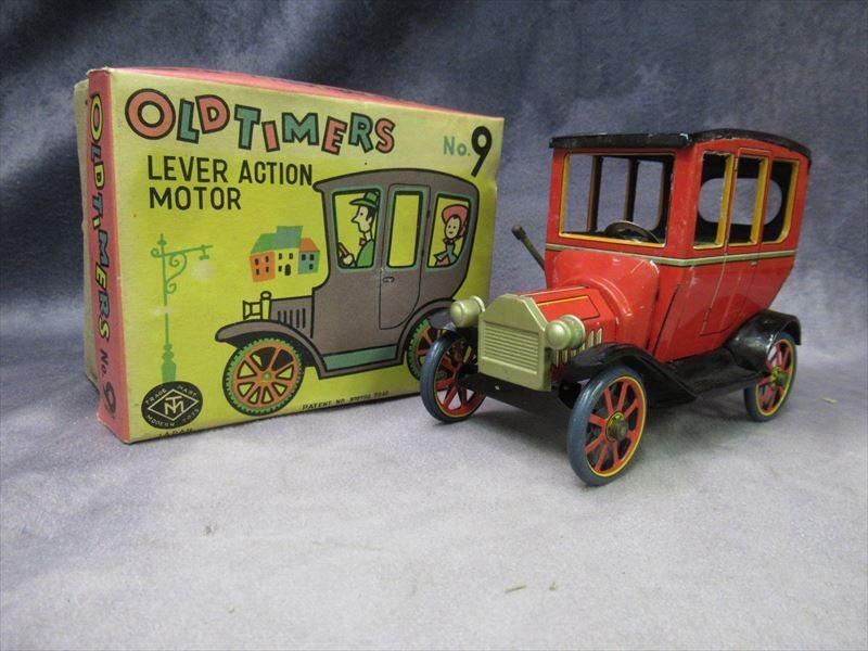 超特価激安 timer old オールドタイマー 増田屋 当時物 no9 レバー式 ブリキ 自動車