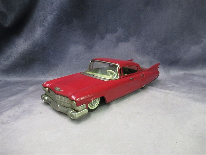 c1 当時物 萬代屋 赤箱シリーズ キャデラック Cadillac ブリキ c1 当時物 萬代屋 赤箱シリーズ キャデラック Cadillac ブリキ