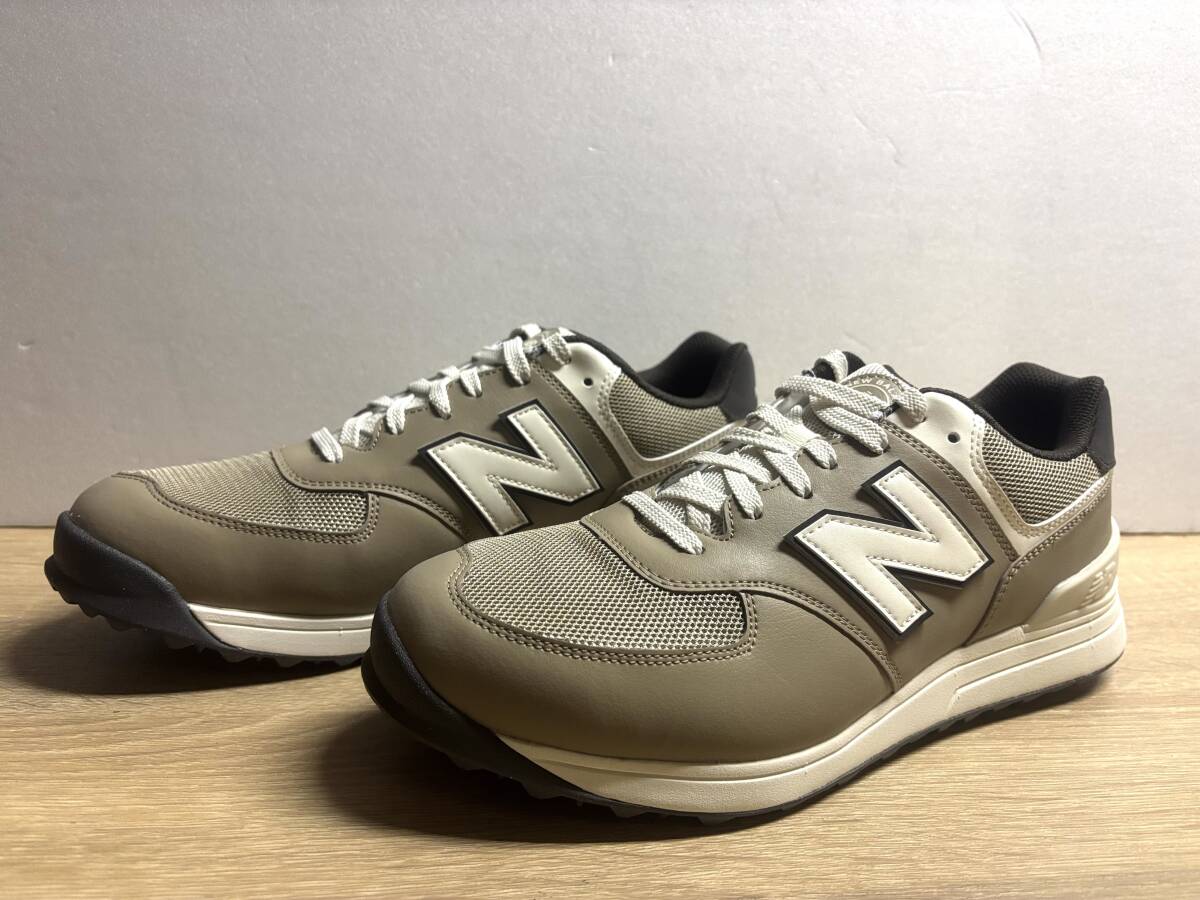 未使用 27.5cm 2E ニューバランスゴルフシューズ UGS574A3 ブラウン new balanc