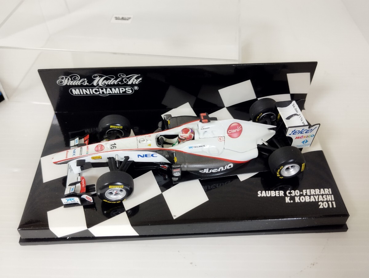 MINICHAMPS ミニチャンプス 1/43 BMW Sauber F1 Team Nick Heidfeld / SAUBER C30 FERRARI K.KOBAYASHI 2011 ザウバー　フェラーリ　富士