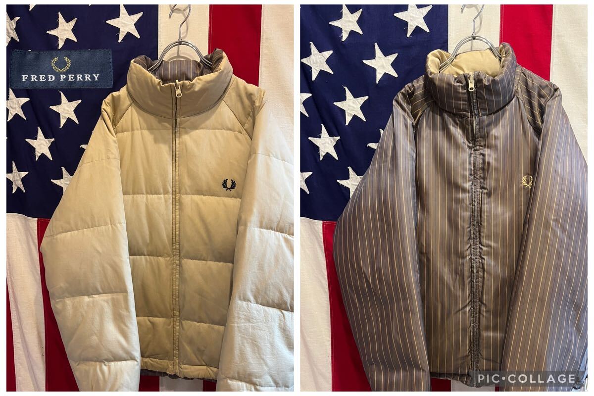 ☆FRED PERRY☆フレッドペリー☆リバーシブルダウンジャケット ☆FRED PERRY☆フレッドペリー☆リバーシブルダウンジャケット
