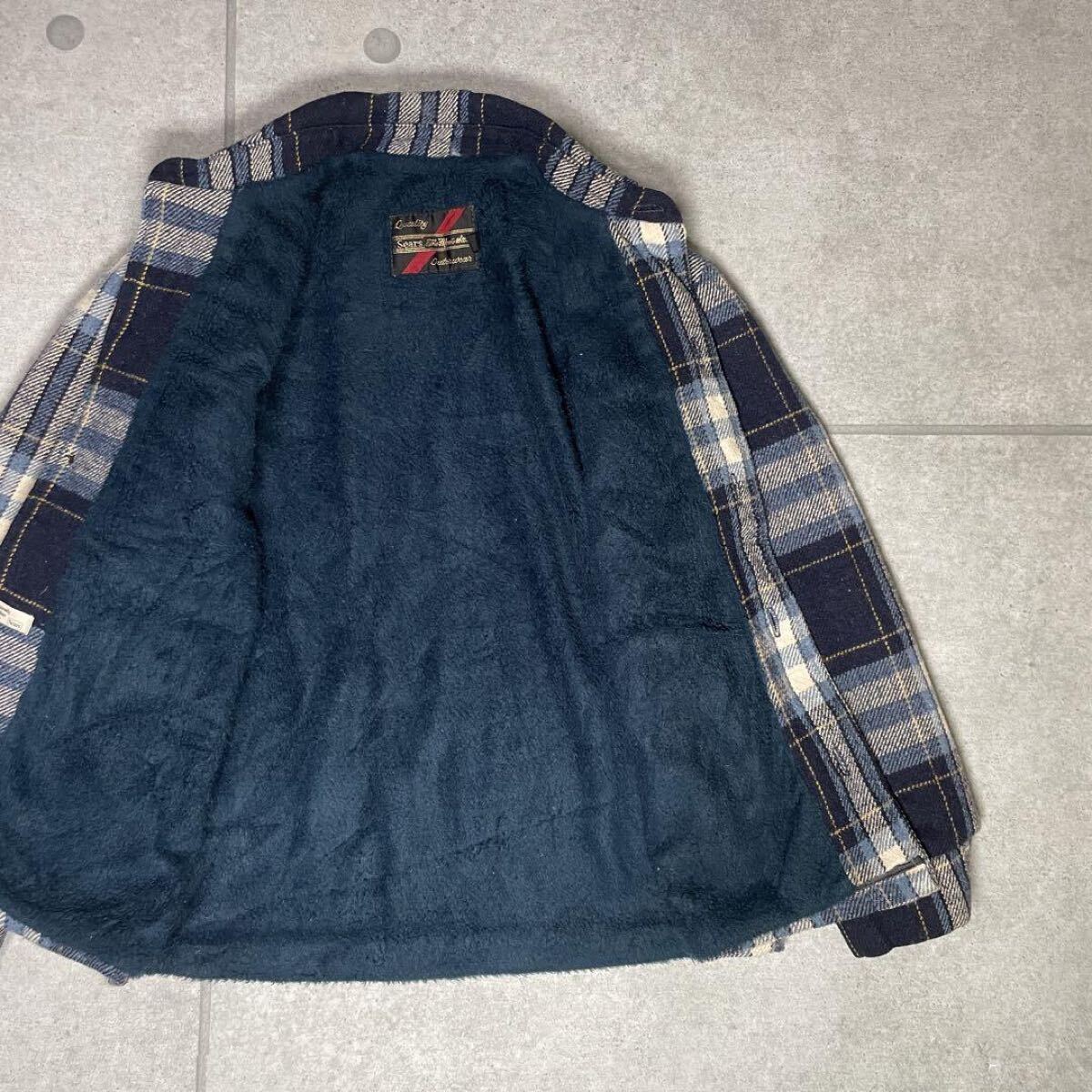 Sears CPOジャケット 70s チェック ヴィンテージ 裏地ボア Sears CPOジャケット 70s チェック ヴィンテージ 裏地ボア