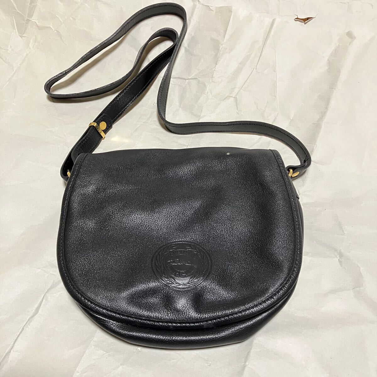 【アンティーク】【LONGCHAMP / ロンシャン】 レザー ショルダーバッグ ヴィンテージ