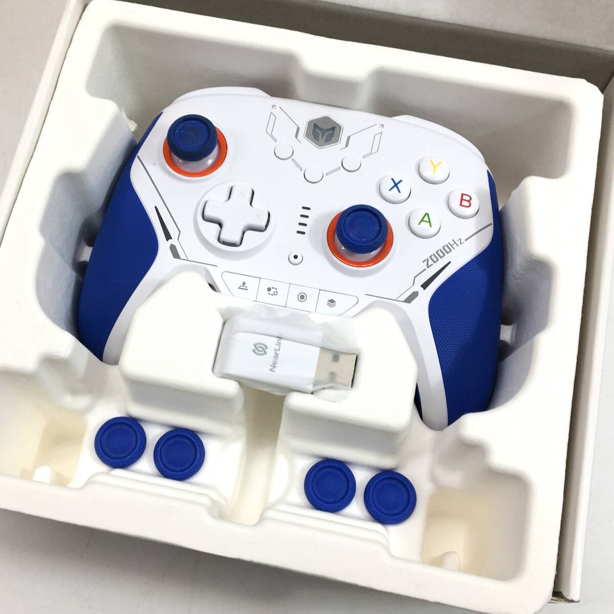 BIGBIG WON BLITZ2 ワイヤレスゲームコントローラー MECHANICAL PRO GAMING CONTROLLER Switch対応 箱付き ホワイト 通電のみ確認 24l菊ST