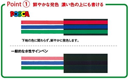 三菱鉛筆 水性ペン ポスカ 極細 8色 PC1M8C