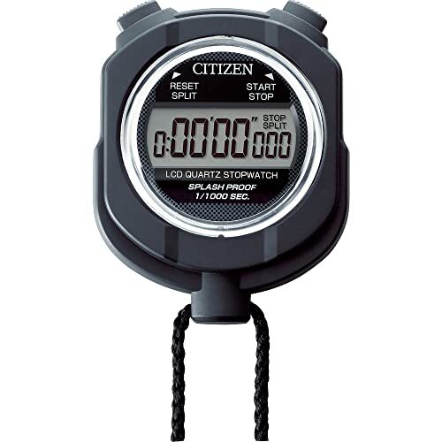 シチズン ストップウォッチ デジタル 055 水 に強い防雨タイプ 黒 CITIZEN 8RDA55-002_画像1