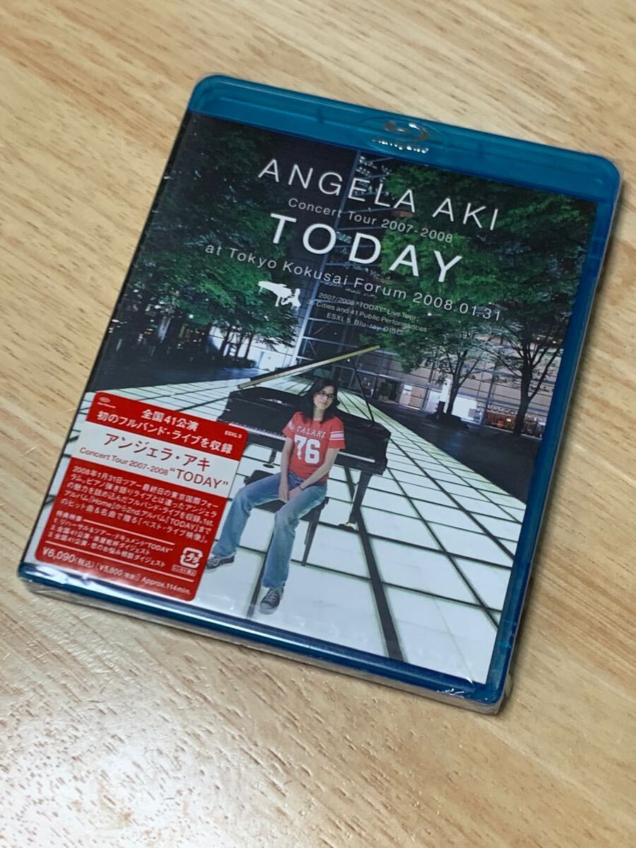 送料無料 新品未開封 アンジェラアキ Ｃｏｎｃｅｒｔ Ｔｏｕｒ ２００７−２００８“ＴＯＤＡＹ （Ｂｌｕ−ｒａｙ Ｄｉｓｃ）
