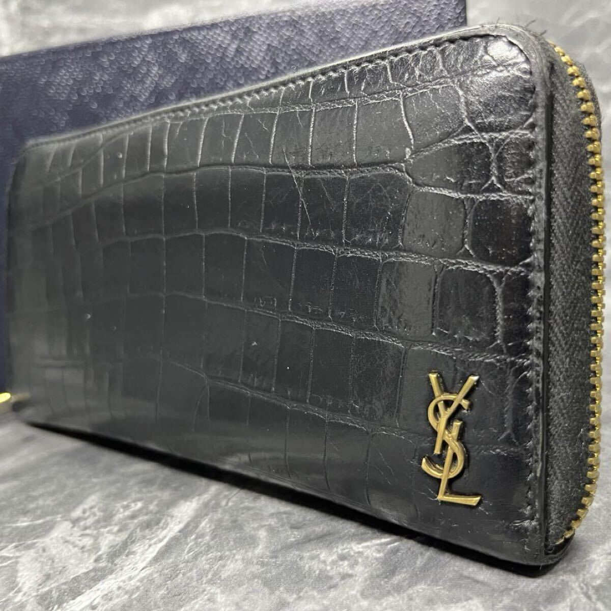 □希少/美品□ イヴサンローランyves saintlaurent 長財布メンズ □希少/美品□ イヴサンローランyves saintlaurent 長財布メンズ