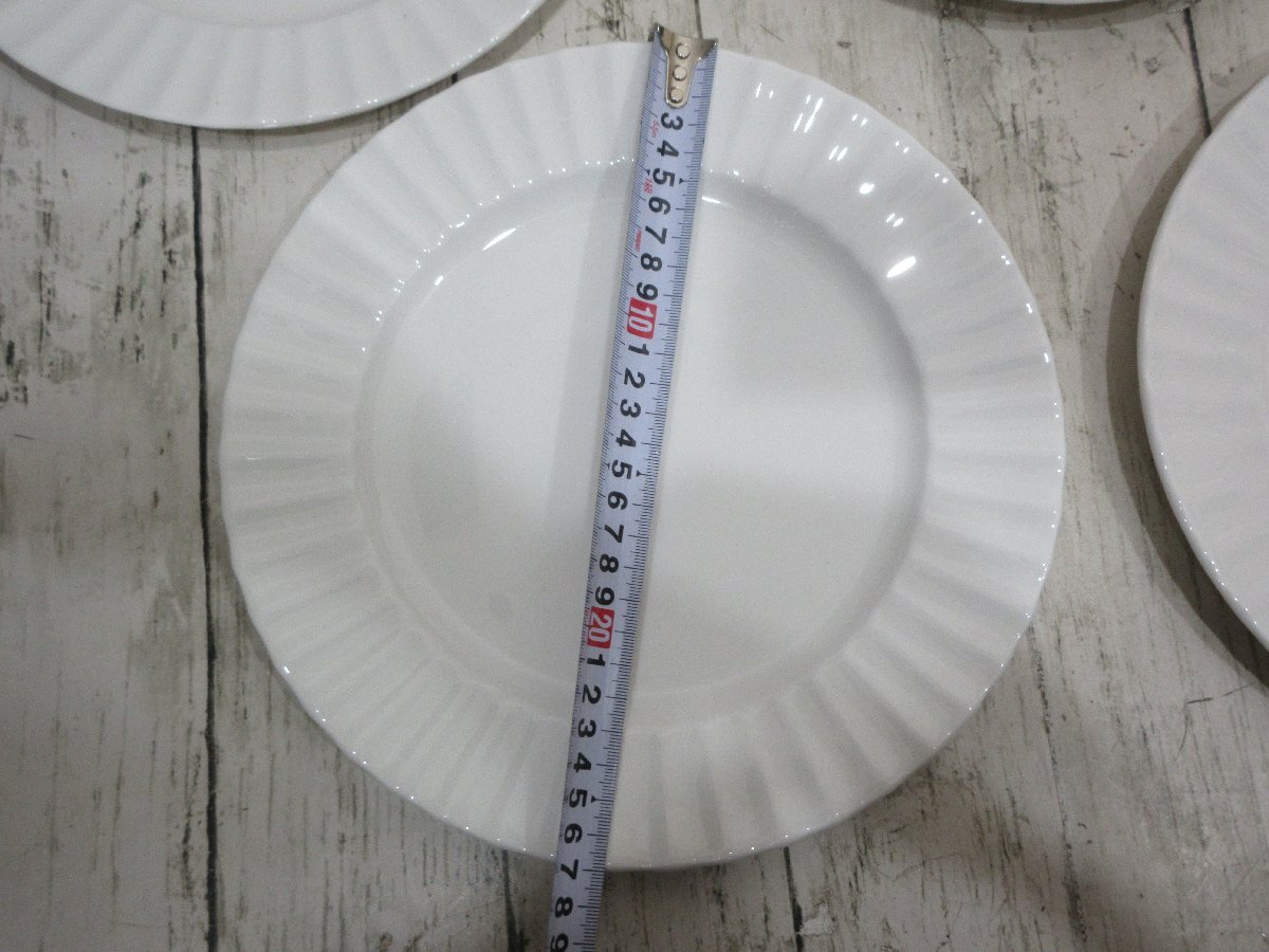 yo2 3.Royal Worcester ロイヤルウースター warmstry?　27ｃｍ大皿　5枚　白磁 【星見】