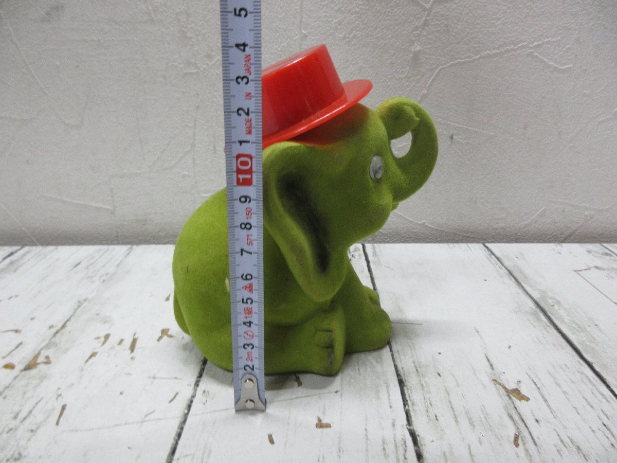 a6 希少　大坂商銀　貯金箱　象　動(dòng)物　置物　 【星見】