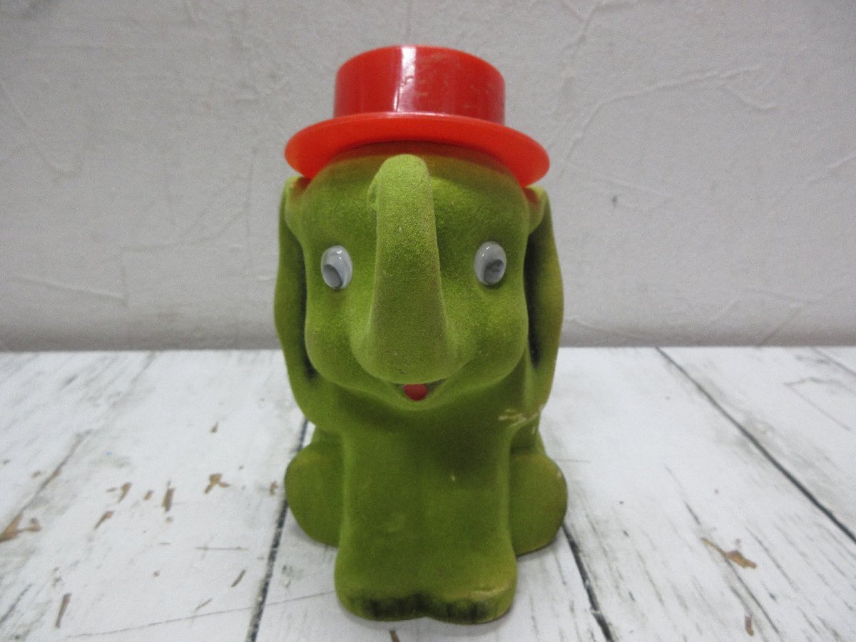 a6 希少　大坂商銀　貯金箱　象　動(dòng)物　置物　 【星見】