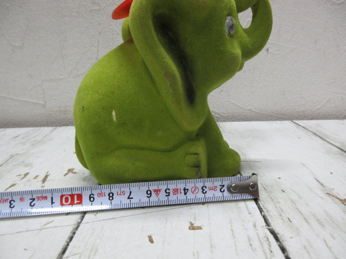 a6 希少　大坂商銀　貯金箱　象　動(dòng)物　置物　 【星見】