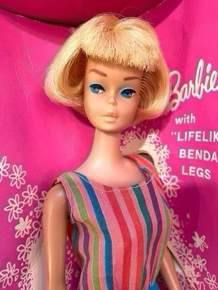 希少　当時物　ヴィンテージバービー ベンダブルレッグ　マテル　MATTEL　ビンテージバービー　レトロ　60年代　箱　Barbie バービー人形