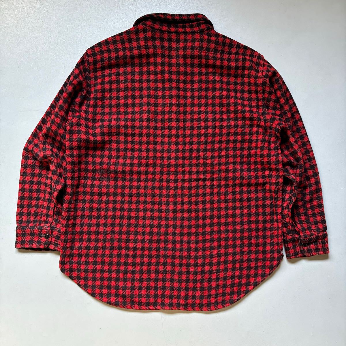 50s J C PENNEY CO “SPORTCLAD” zip up buffalo check shirt 50 50s J C PENNEY CO “SPORTCLAD” zip up buffalo check shirt 50