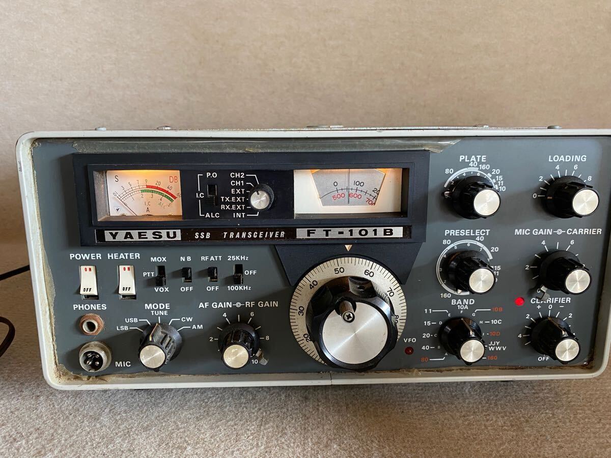 八重洲無線機 YAESU FT-101B 本体 昭和レトロ アンティーク Yahoo!オークション - YAESU 無線機 FT-101B アマチュア無線機