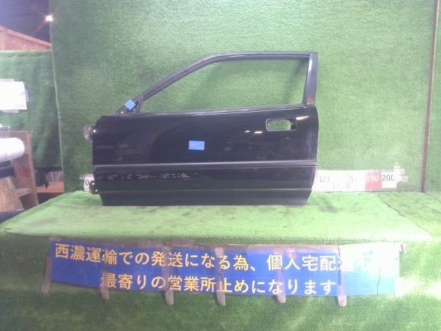 ホンダ CR-X SI EF7 左 ドア パネル 付属:ハーネスのみ 再塗装品 全体凹み多数 ミラー取付部分周辺腐食有り ★個人宅配送不可★