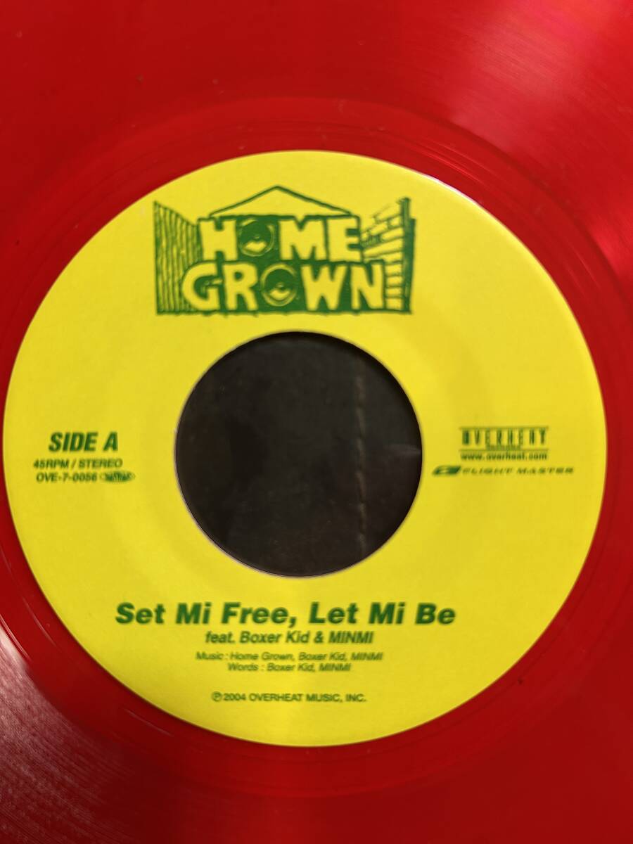 Set Mi Free,Let Mi Be/HOME GROWN feat Boxer Kid&MINMI 7インチ