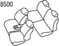 アルティナ プラウドシリーズ スタイリッシュレザー シートカバー(ブラック)ムーヴラテ L550S/L560S 8500 Artina 車種専用設計 シート_画像7