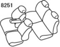 アルティナ スタンダード シートカバー(ベージュ)キャスト スタイル LA250S/LA260S 8251 Artina 車種専用設計 シート_画像5