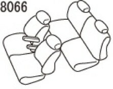 アルティナ ラグジュアリー シートカバー(ブラックシルバー)タント LA650S/LA660S 8066 Artina 車種専用設計 シート_画像7