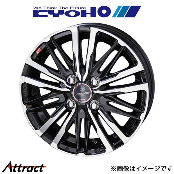 共豊 アルミホイール 1本 スマック クレスト ノート E13(16×6.0J 4-100 INSET40 サファイアブラックポリッシュ)KYOHO SMACK CREST