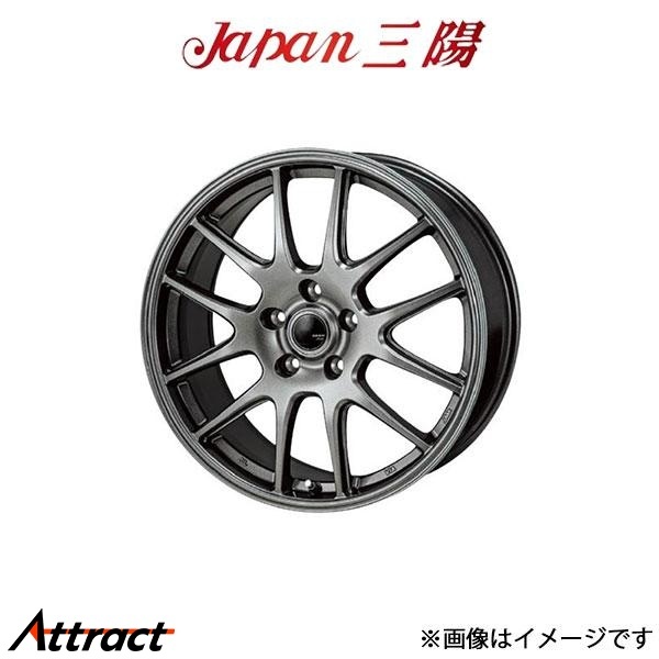 ジャパン三陽 ザック JP-205 アルミホイール 4本 フーガ 50系(18×7.5J 5-114.3 INSET38 ブラックシルバー)Japan三陽 ZACK JP-205