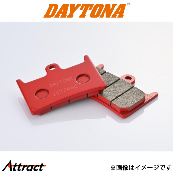 デイトナ バイク用 赤パッド FZR250 R1-Z ブレーキパッド セミメタル 79813 DAYTONA