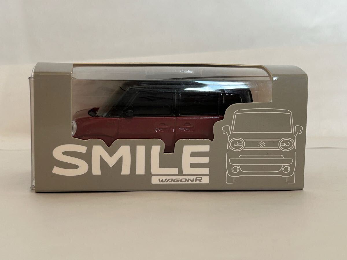 スズキ ワゴンR　スマイル　SMILE ノベルティ プルバックカー　カラーサンプル　ミニカー　フェニックスレッドパール　WAGON R 非売品