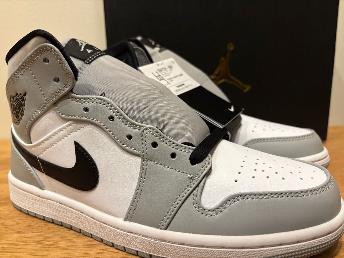 即決26 5cm NIKE AIR JORDAN1 Mid Light Smoke Grey/White/Black 即決26 5cm NIKE AIR JORDAN1 Mid Light Smoke Grey/White/Black
