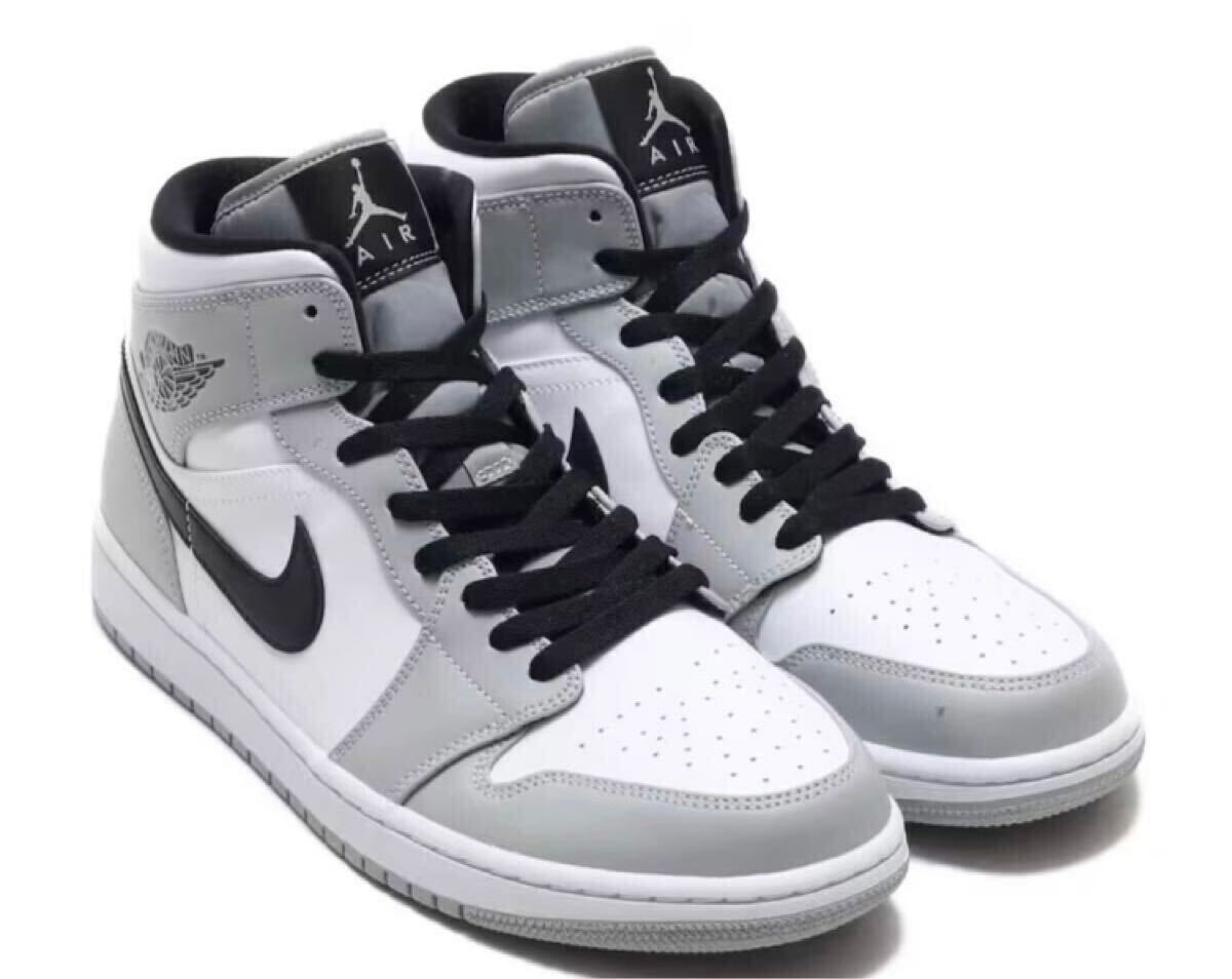 即決28 5cm NIKE AIR JORDAN1 Mid Light Smoke Grey/White/Black 即決28 5cm NIKE AIR JORDAN1 Mid Light Smoke Grey/White/Black