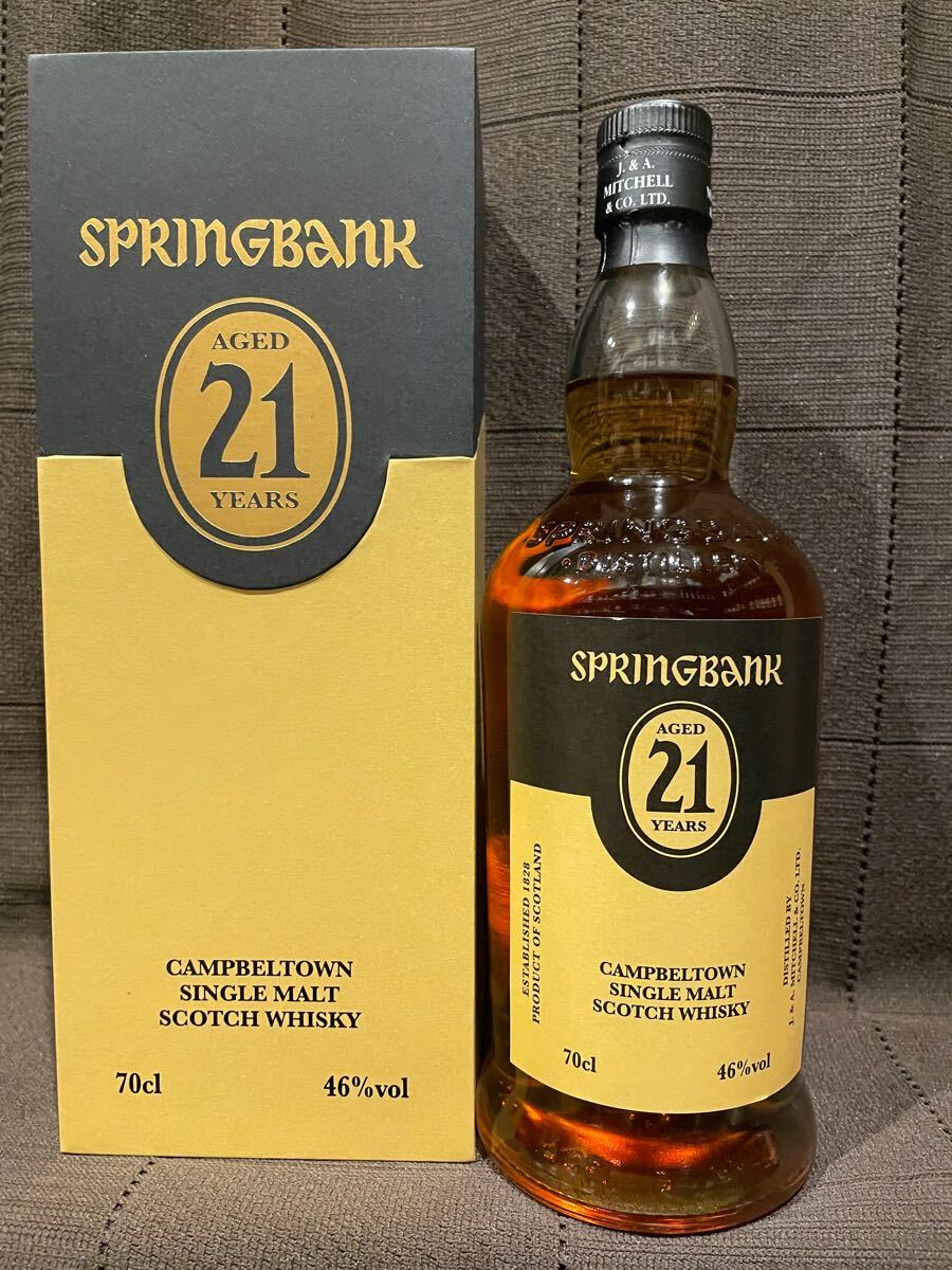 シモンズグランドセール SPRINGBANK スプリングバンク 46% 70cl ウイスキー 限定版 21年 ウイスキー