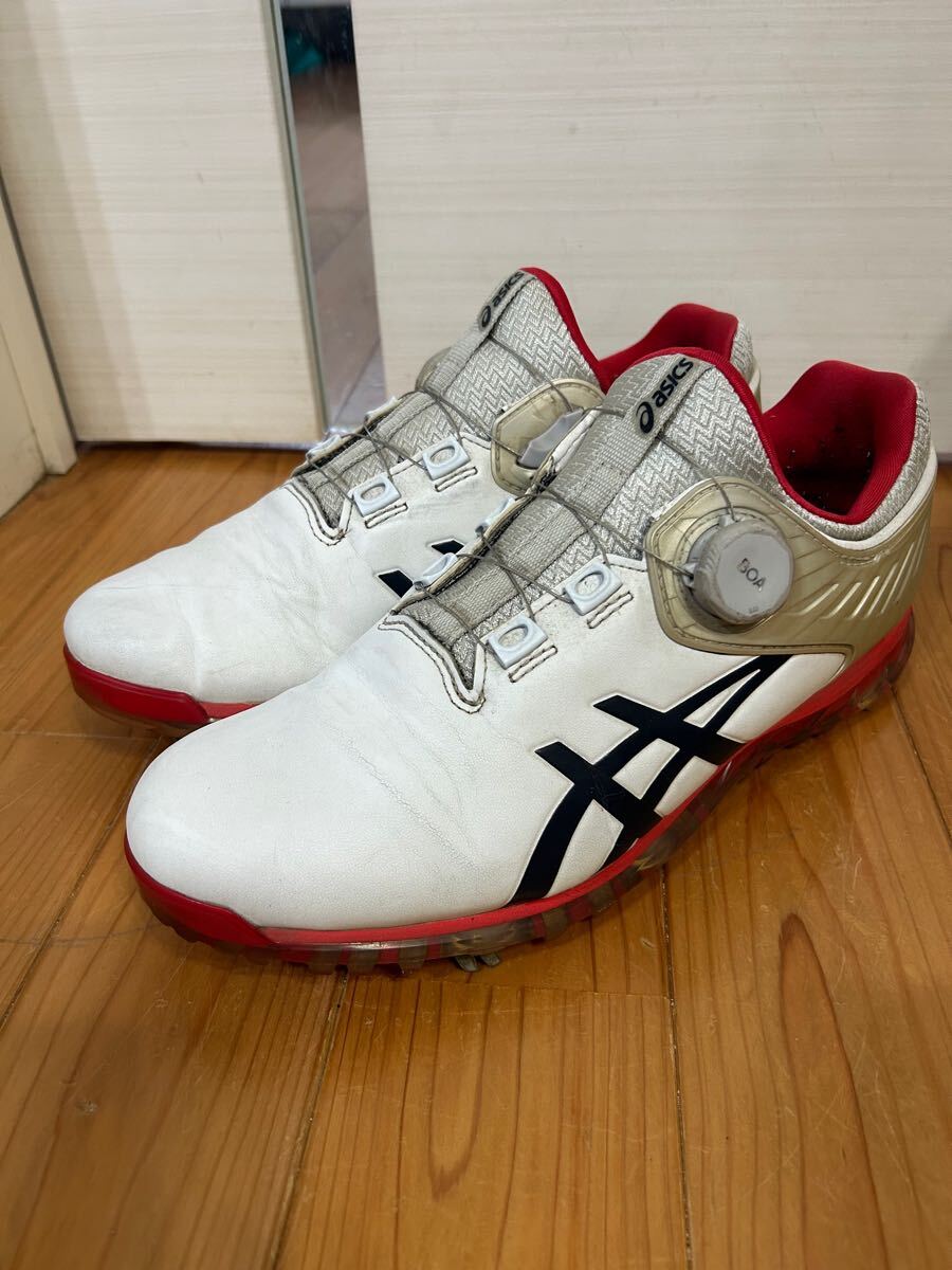 7ラウンド使用のみ 26.5㎝ asics アシックス ゲルエース プロ5 1111A180 BoA ボア ゴルフ シューズ