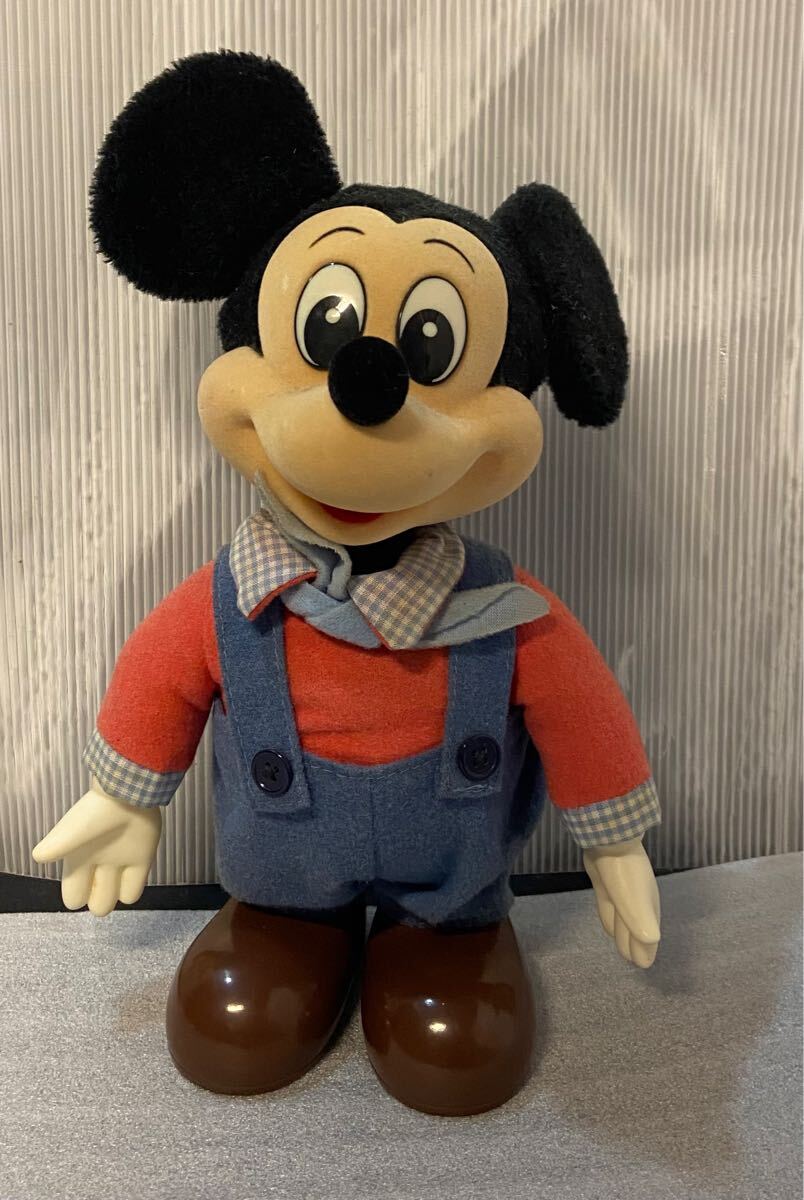 ミッキーマウス 昭和レトロ オルゴール ぬいぐるみ ディズニー 人形