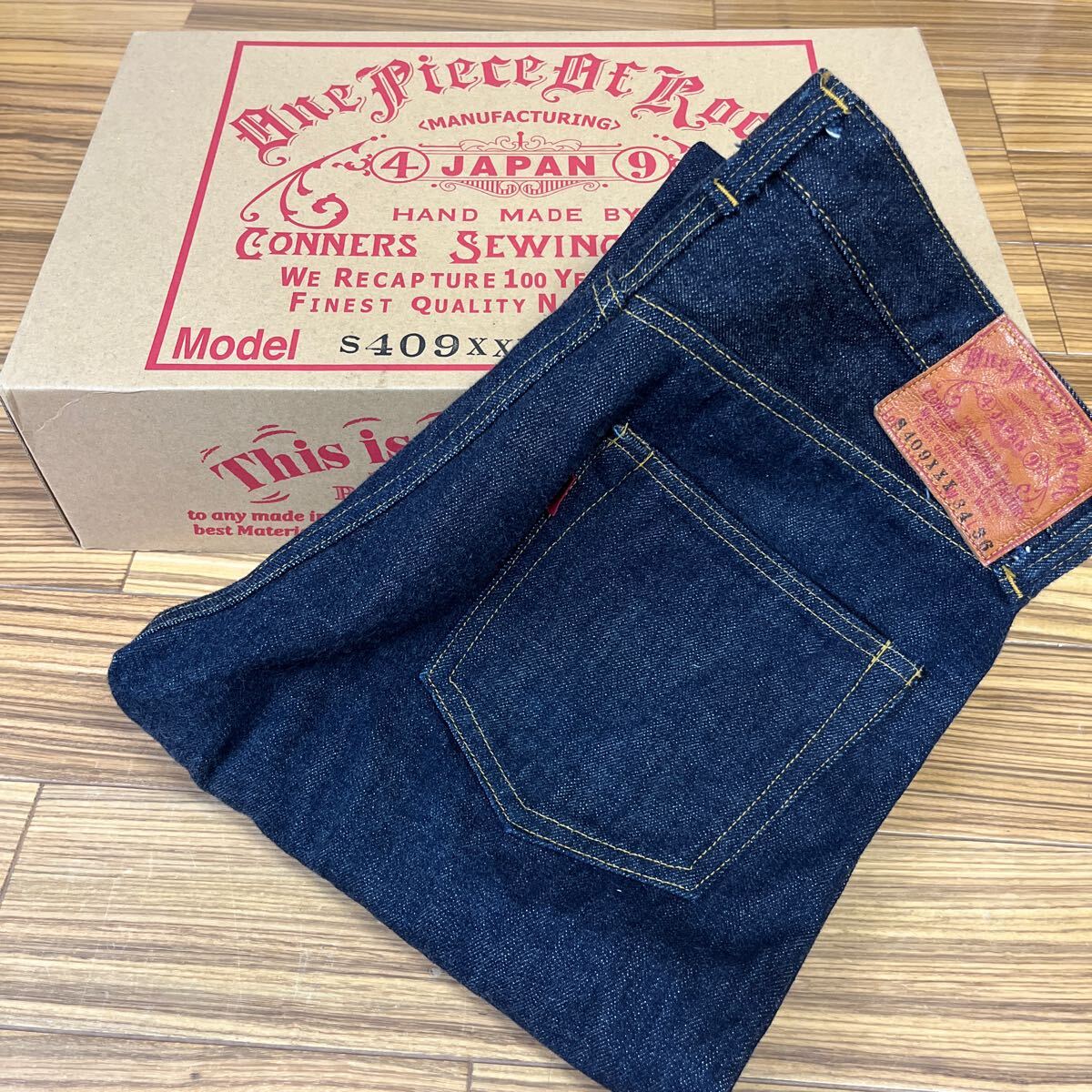 送料無(wú)料箱＆ギャランティカード付き中古濃紺ワンピースオブロック　M47 S409XXX W34 one piece of rock