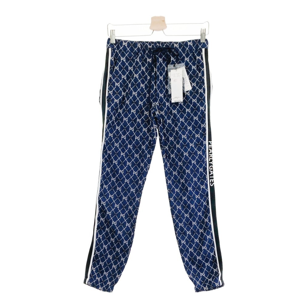 【新品】PEARLY GATES パーリーゲイツ パンツ 総柄 ネイビー系 0 [240101349264] ゴルフウェア レディース