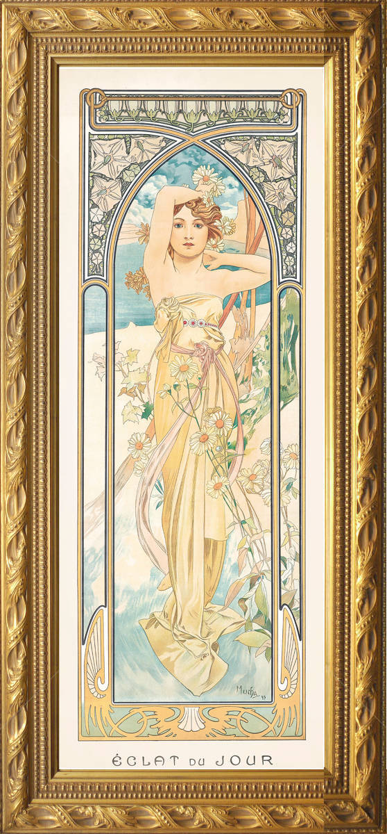 Alphonse Mucha 「四つの時・昼の輝き」 lithograph Alphonse Mucha 「四つの時・昼の輝き」 lithograph