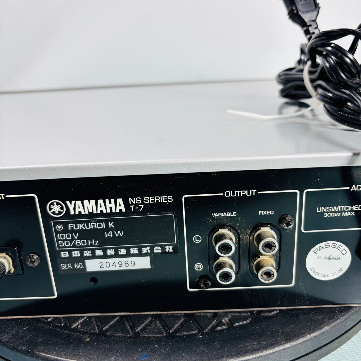 f979 Yamaha YAMAHA T-7 radio used present condition goods electrification OK tuner stereo tuner audio equipment sending :120