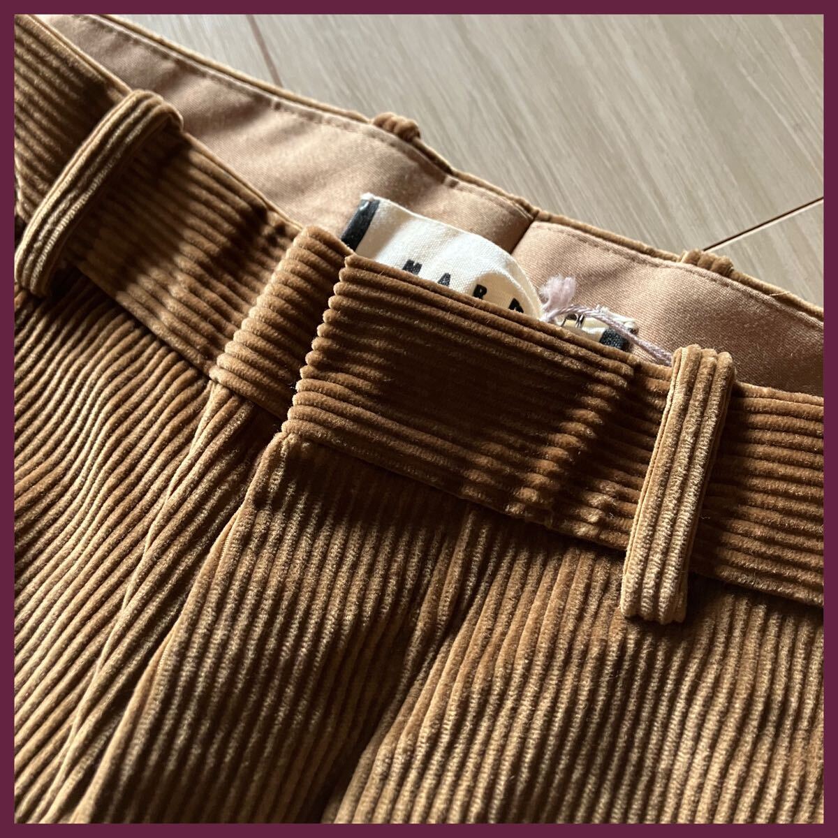 新品タグ付き!!!【MARNI】パンツ/コーデュロイ/size:46/ブラウン 新品タグ付き!!!【MARNI】パンツ/コーデュロイ/size:46/ブラウン