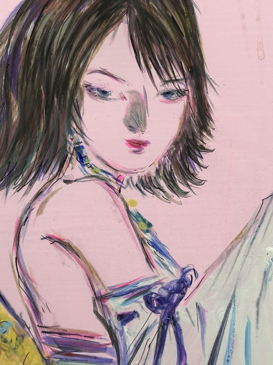 真作保証)激レア両面作品☆天野喜孝☆オーダー原画☆オリジナル 真作保証)激レア両面作品☆天野喜孝☆オーダー原画☆オリジナル