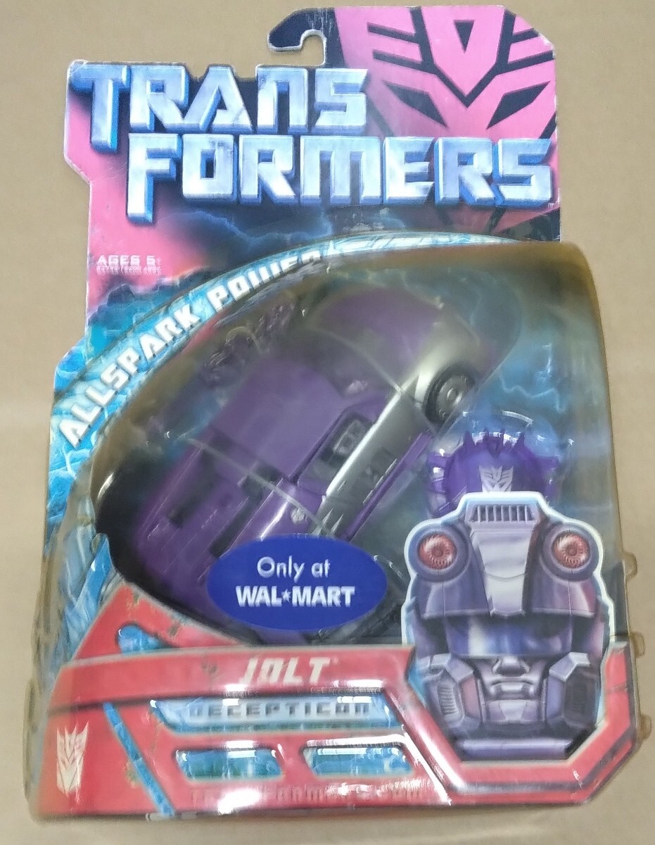 パッケージ全体に傷みあり未開封 ウォルマート限定 トランスフォーマー ディセプティコン ジョルト Transformers Decepticon Jolt Wal mart