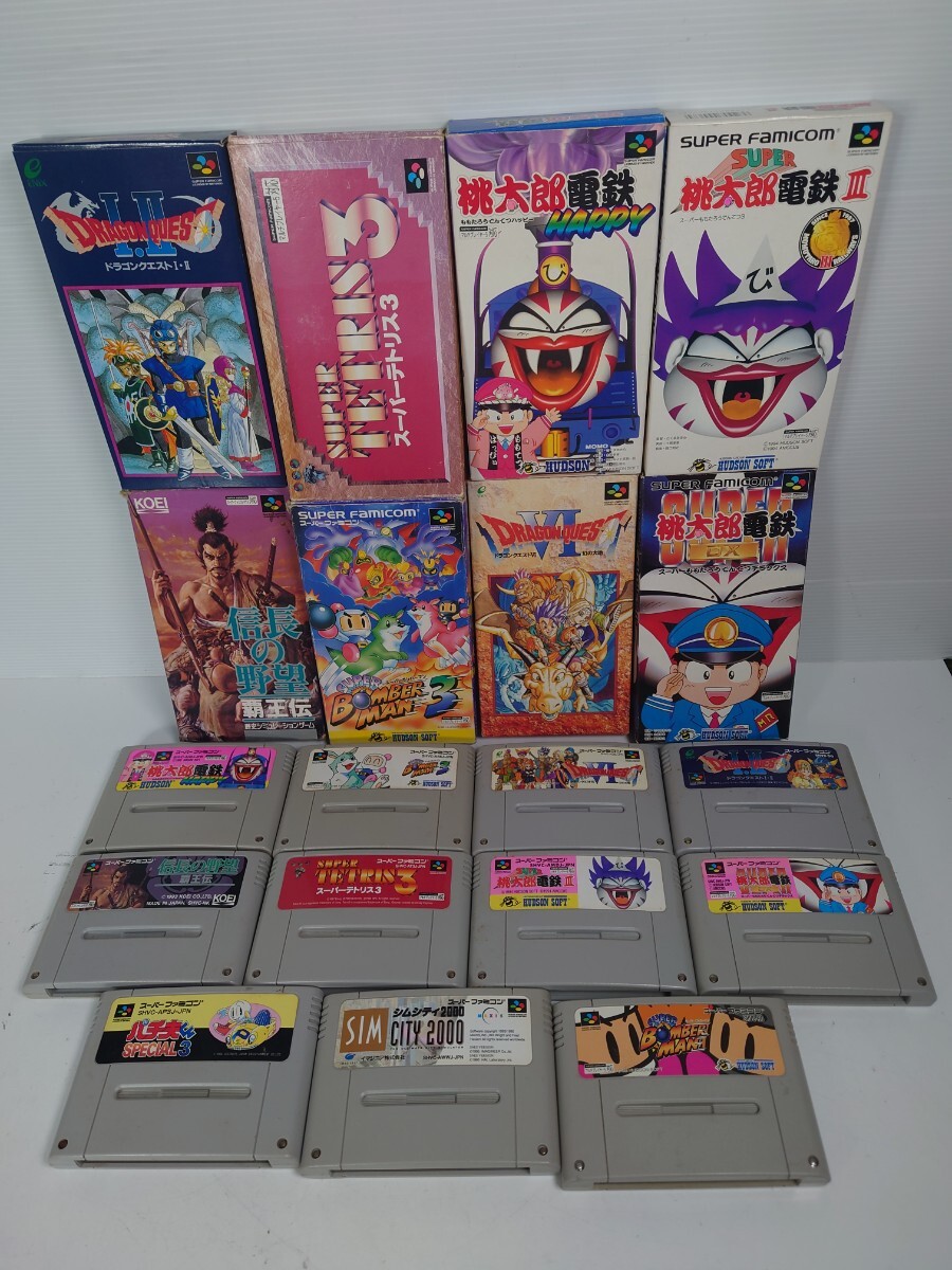 SFC スーパーファミコンソフト まとめて148本 一部箱説明書 SFC スーパーファミコンソフト まとめて148本 一部箱説明書