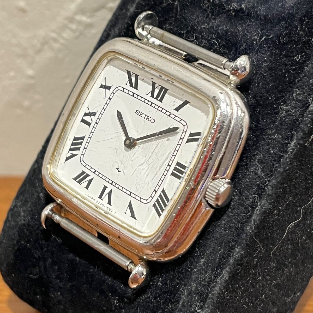 1円〜SEIKO セイコー シャリオ 2220-3580 silver885 銀無垢 SV 1円〜SEIKO セイコー シャリオ 2220-3580 silver885 銀無垢 SV