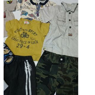 ⑤　男の子 服 8点セット カーズ コムサ AVIREX　迷彩 GAP　サイズ80　90　未使用タグ付き15ｃｍサンダル含む　ズボン　シャツ　まとめ　_画像3