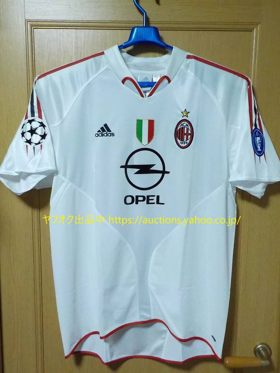 紙タグ付未使用【即決 送料無料】adidas ACミラン 2004/2005 シェフチェンコ CL アウェイ半袖ユニフォーム L/2XO ウクライナ セリエA 742-2