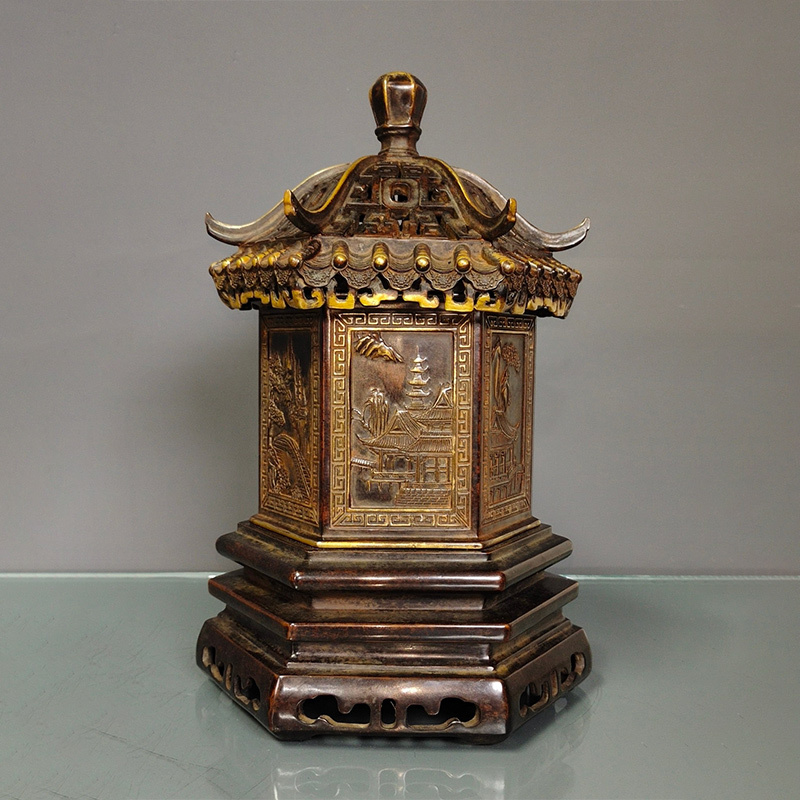 その他サービス | 福利厚生 C~PP6060 中国骨董品 人間国宝 銅制 極細工『紫銅真金満工 その他