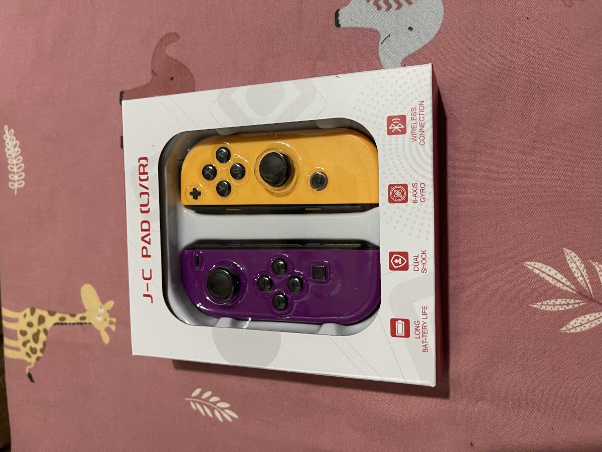 YX.07 Switch コントローラー　スプラトゥーン風　ジョイコン - 上品 新品 好評 [7eg]