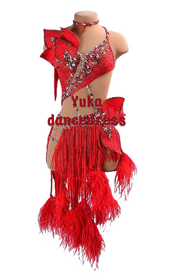 NEW【社交ダンスドレス・モダンドレス・スタンダードドレス・ラテンドレス・オーダーメイド対応　新品★最高品質★latin-398